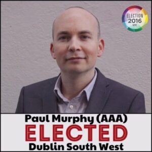 Paul Murphy is op 9 april in ons land. Hij spreekt dan op Socialisme 2016.