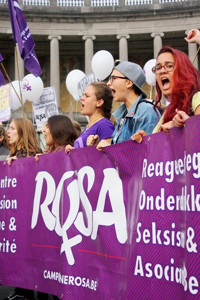 rosa-vrouwenmars